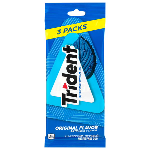 Gomme Trident Sans Sucre Saveur Originale