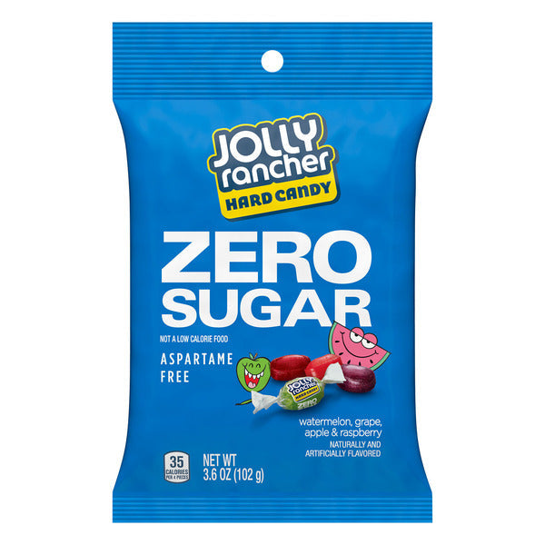 JOLLY RANCHER Caramelo Duro Sabor Frutas Sin Azúcar, 3.6 oz