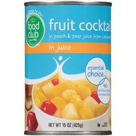 Cocktail de fruits Food Club dans du jus de pêche et de poire