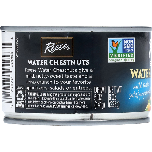 Châtaignes d'eau tranchées Reese's