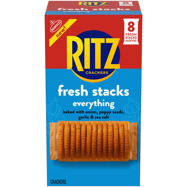 Ritz Fresh Stacks Everything Crackers - Paquets de Collation Multiples 11,8 oz