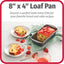 GoodCook Everyday Sartén para Pan de Acero Antiadherente, 8x4