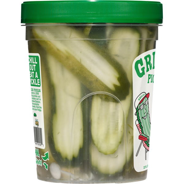 Tranches de concombre au vinaigre Grillo's Pickles pour sandwichs
