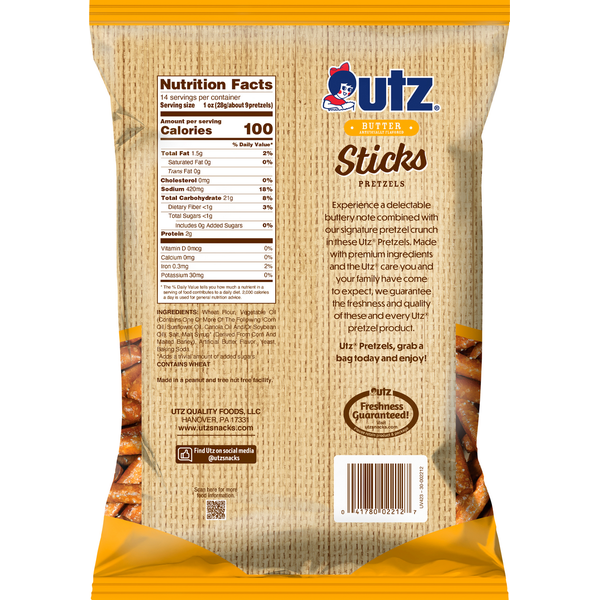 Utz Butter Pretzel Sticks