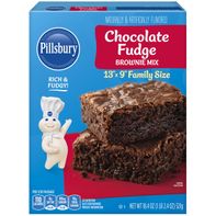 Mezcla de Brownie de Chocolate Fudge de Pillsbury, caja de 18.4 oz