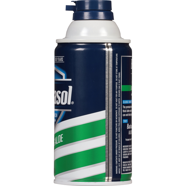 Crème à raser apaisante à l'aloe vera Barbasol épaisse et riche