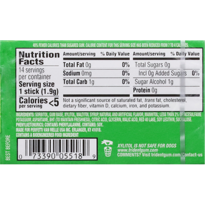 Trident Sugar Free Watermelon Twist Gum