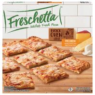 Pizza surgelée Freschetta à cinq fromages avec croûte de four à briques