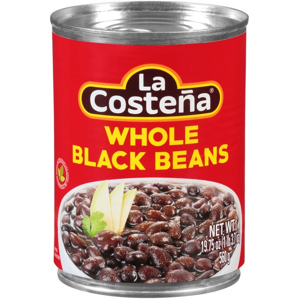 Haricots noirs entiers La Costeña - Qualité supérieure