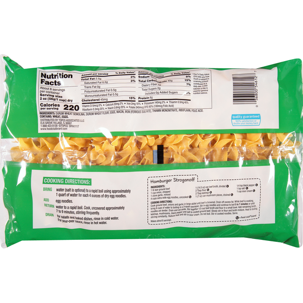 Nouilles aux œufs extra larges Food Club