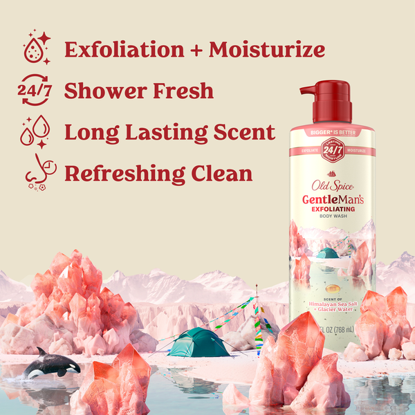 Old Spice Gel de Ducha con Sal del Mar de Himalaya para Hombres