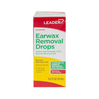 Gotas para los oídos Leader para la eliminación de cerumen - 0.5 oz