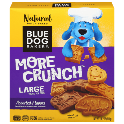 Blue Dog Bakery More Crunch, Assorted Flavors, Large Dog Treats