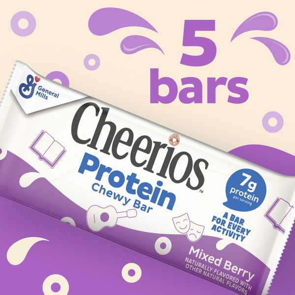 Barres de Céréales Chewy Protein Cheerios - Saveur Baies Mélangées