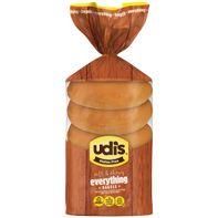 Udi's Gluten Free Everything Bagels, Frozen