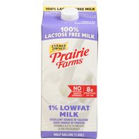 Prairie Farms 100% Lactose Free Lowfat Milk, 1%