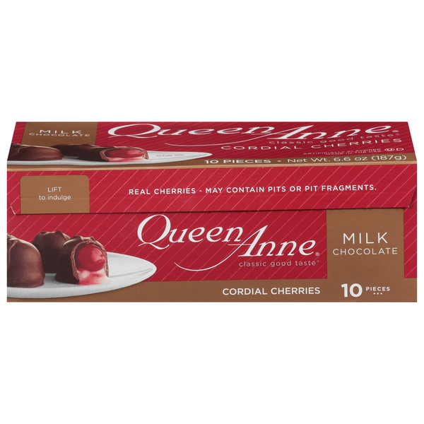Cerezas con licor de chocolate con leche Queen Anne