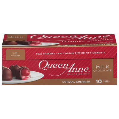 Cerezas con licor de chocolate con leche Queen Anne