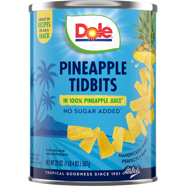 Trozos de Piña Dole en Jugo de Piña