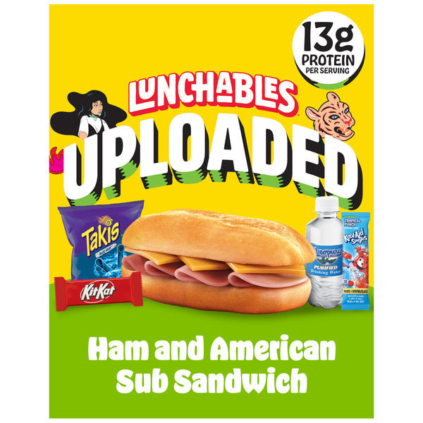 Lunchables Uploaded Ham et American Sub Sandwich Snack Kit