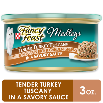 Purina Fancy Feast Medleys Tender Turkey Tuscany Cat Food