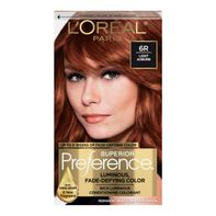 L'Oreal Permanent Hair Color, 6R Light Auburn