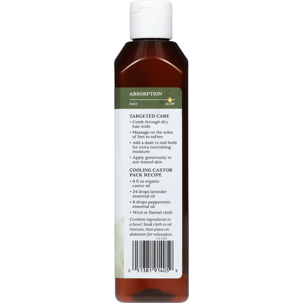 Aceite de Cuidado de Piel de Ricino Libre de Hexano Aura Cacia