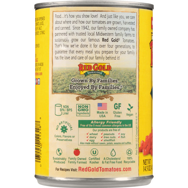 Tomates Diced Petite Red Gold - Calidad Premium