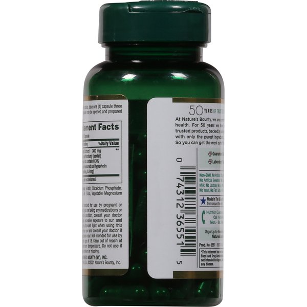 Nature's Bounty St. John's Wort Herbal Supplement