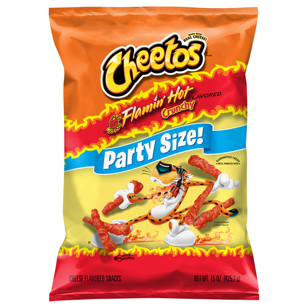 Cheetos Flamin' Hot Cheese Snacks - Party Size
