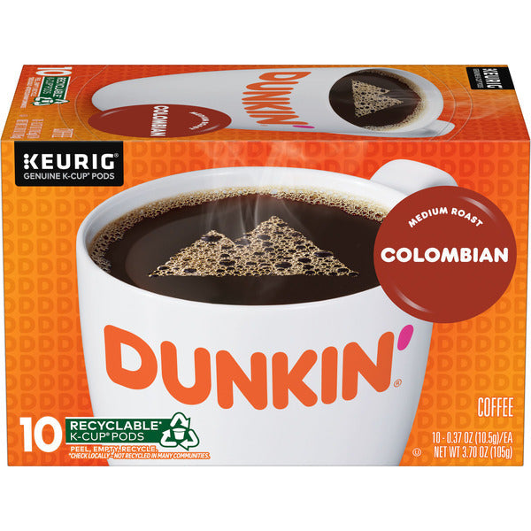 Dunkin' Colombian Medium Roast Coffee K-Cup Pods