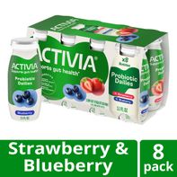Activia Probiotic Dailies Strawberry and Blueberry Yogurt