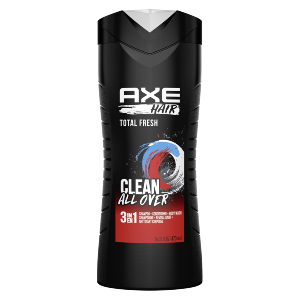 AXE Gel Douche 3-en-1 Shampooing & Après-shampooing Total Fresh