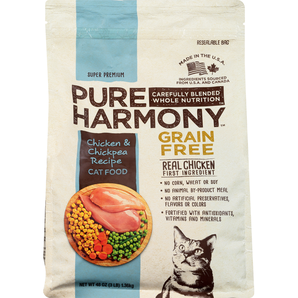 Comida para Gatos Sin Granos Pure Harmony - Receta de Pollo y Garbanzos