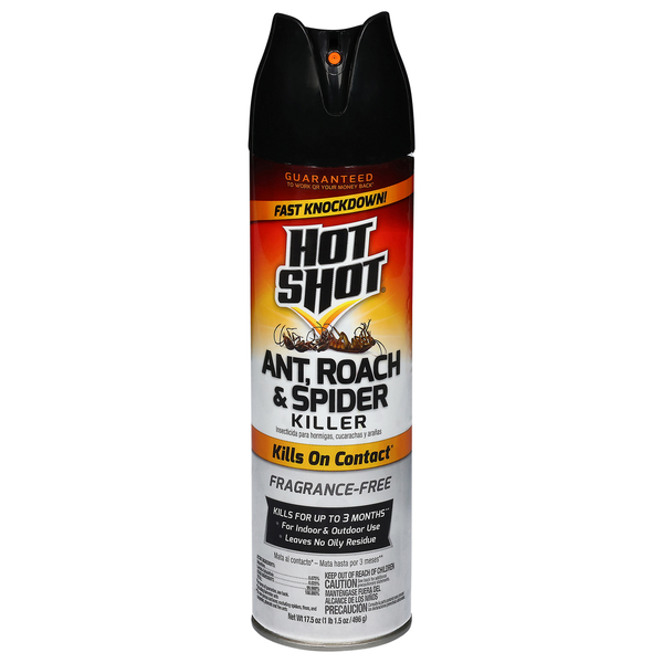 Insecticida Hot Shot para Hormigas, Cucarachas y Arañas