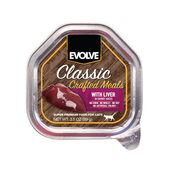 EVOLVE Repas Classiques Faits Maison Foie, Nourriture Humide pour Chats