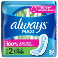 Always Maxi Pads without Wings, Size 2