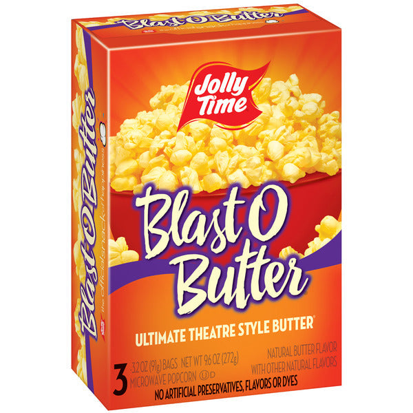 Jolly Time Blast O Butter Palomitas de Maíz para Microondas