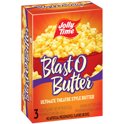 Jolly Time Blast O Butter Palomitas de Maíz para Microondas