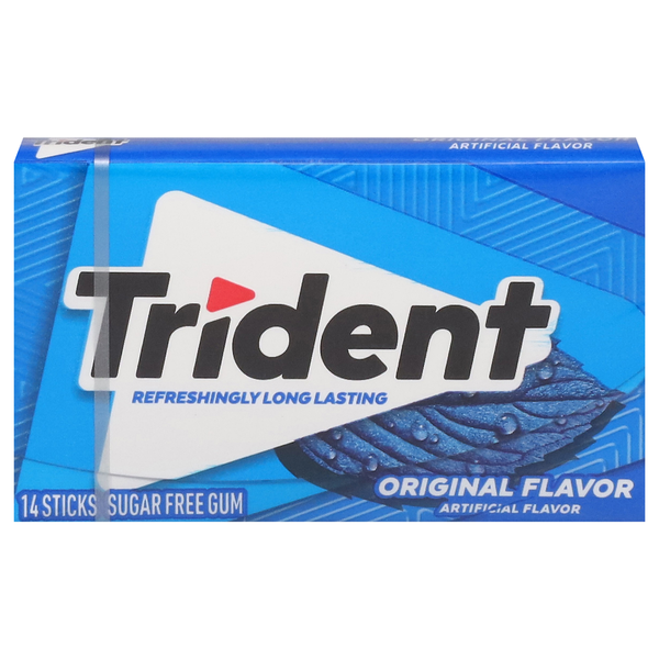 Gomme à mâcher sans sucre Trident - Saveur originale