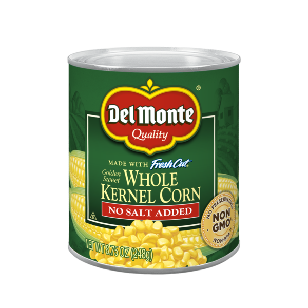 Del Monte No Salt Added Golden Sweet Whole Kernel Corn