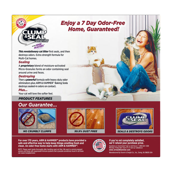 Arm & Hammer Clump & Seal Litière pour Chats