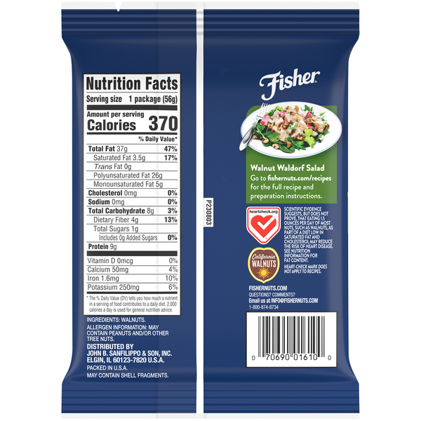 Nueces Picadas Fisher - Calidad Premium