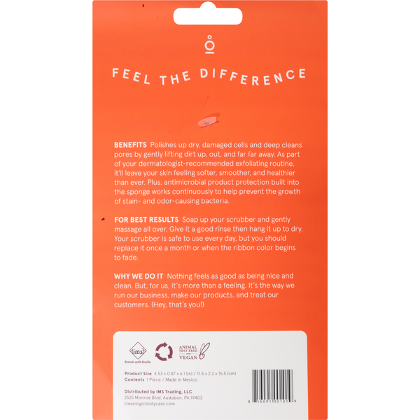 Toallita Exfoliante Grande Cleanlogic Body Care