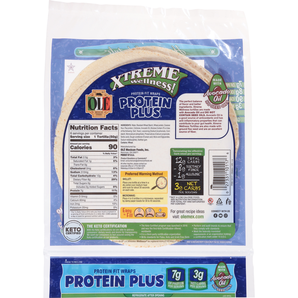 Wraps de Tortilla Protein Plus de Olé Mexican Foods
