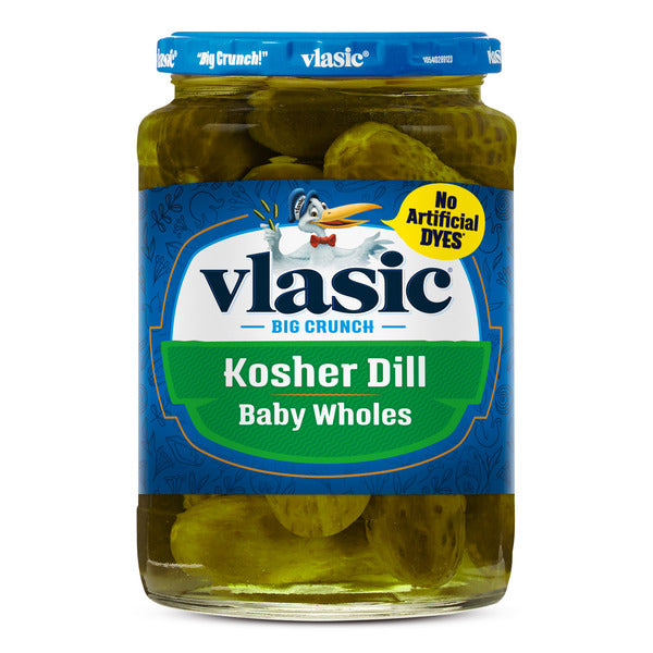 Pepinillos Enteros Vlasic Kosher Dill Baby - Amigables con Keto