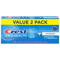 Crest Fluoride Whitening Toothpaste Value Pack