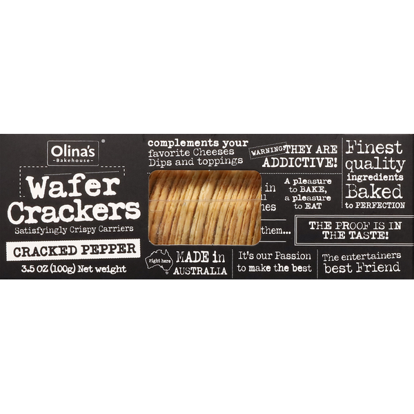 Olina's Bakehouse Wafer Cracked Pepper