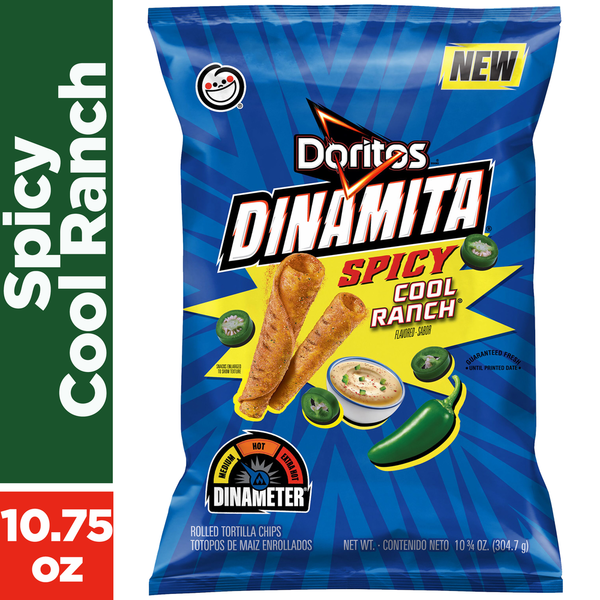 Chips Tortilla Doritos Dinamita - Saveur Ranch Épicé