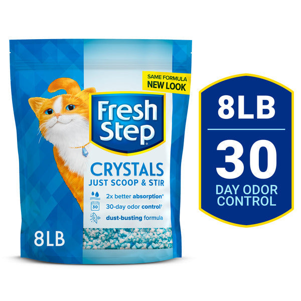 Litière pour chat Fresh Step Crystals - Légère et douce pour les pattes